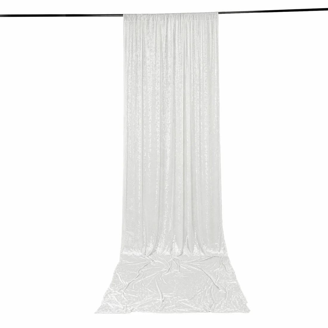 5 feet x 16 feet Premium Crushed Velvet Backdrop Curtain with Rod Pocket