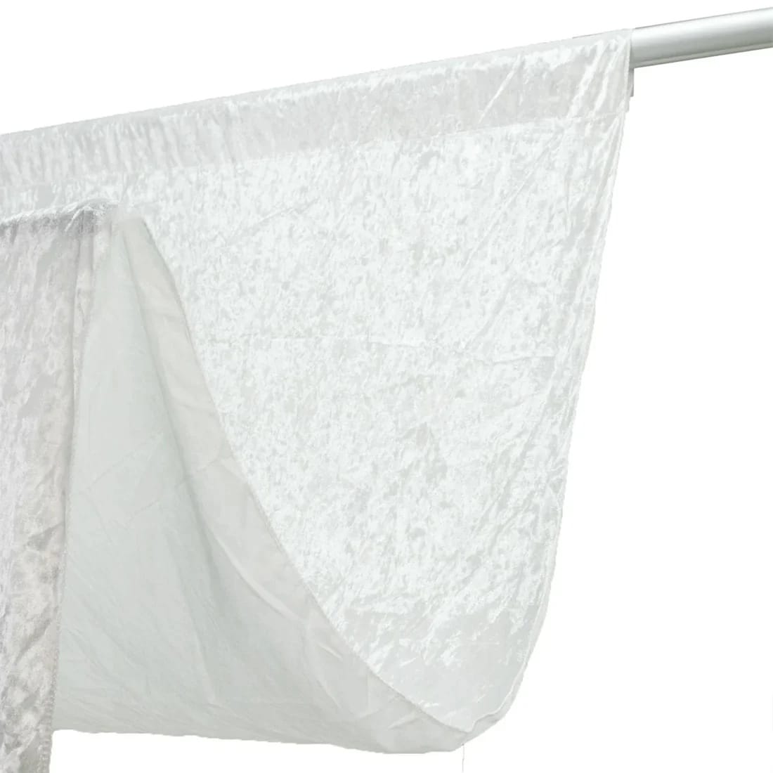 5 feet x 16 feet Premium Crushed Velvet Backdrop Curtain with Rod Pocket