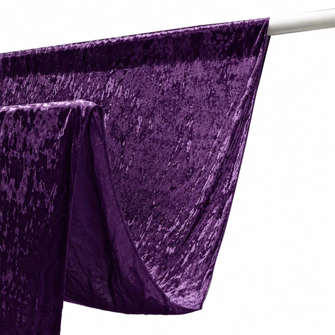5 feet x 16 feet Premium Crushed Velvet Backdrop Curtain with Rod Pocket