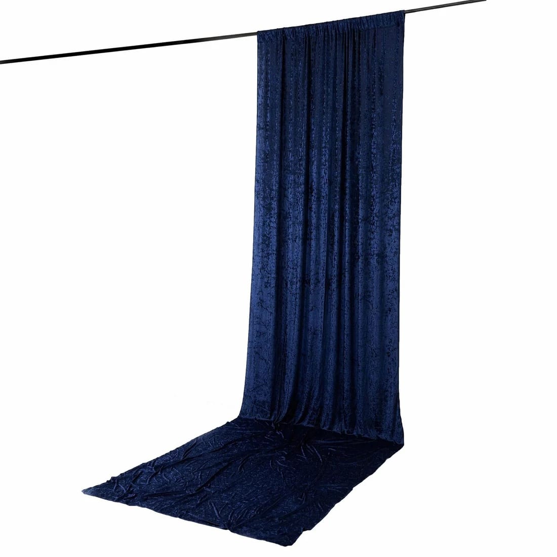 5 feet x 16 feet Premium Crushed Velvet Backdrop Curtain with Rod Pocket