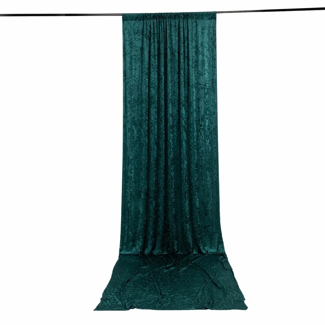 5 feet x 16 feet Premium Crushed Velvet Backdrop Curtain with Rod Pocket