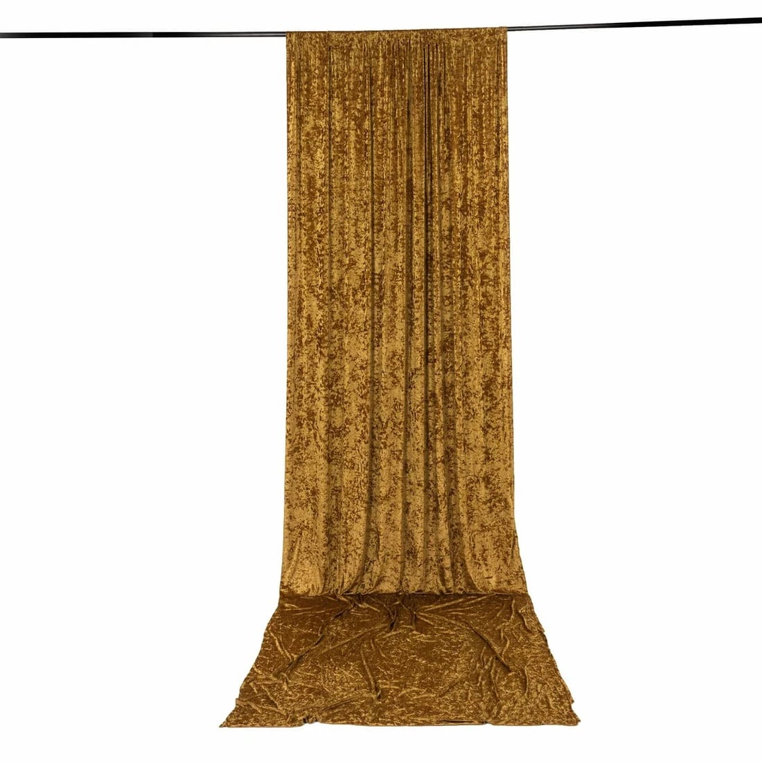 5 feet x 16 feet Premium Crushed Velvet Backdrop Curtain with Rod Pocket