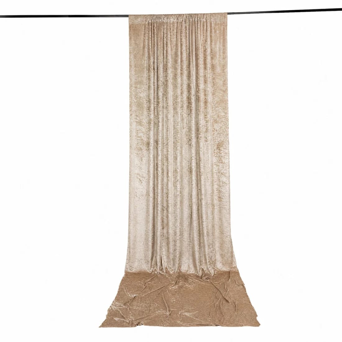 5 feet x 16 feet Premium Crushed Velvet Backdrop Curtain with Rod Pocket
