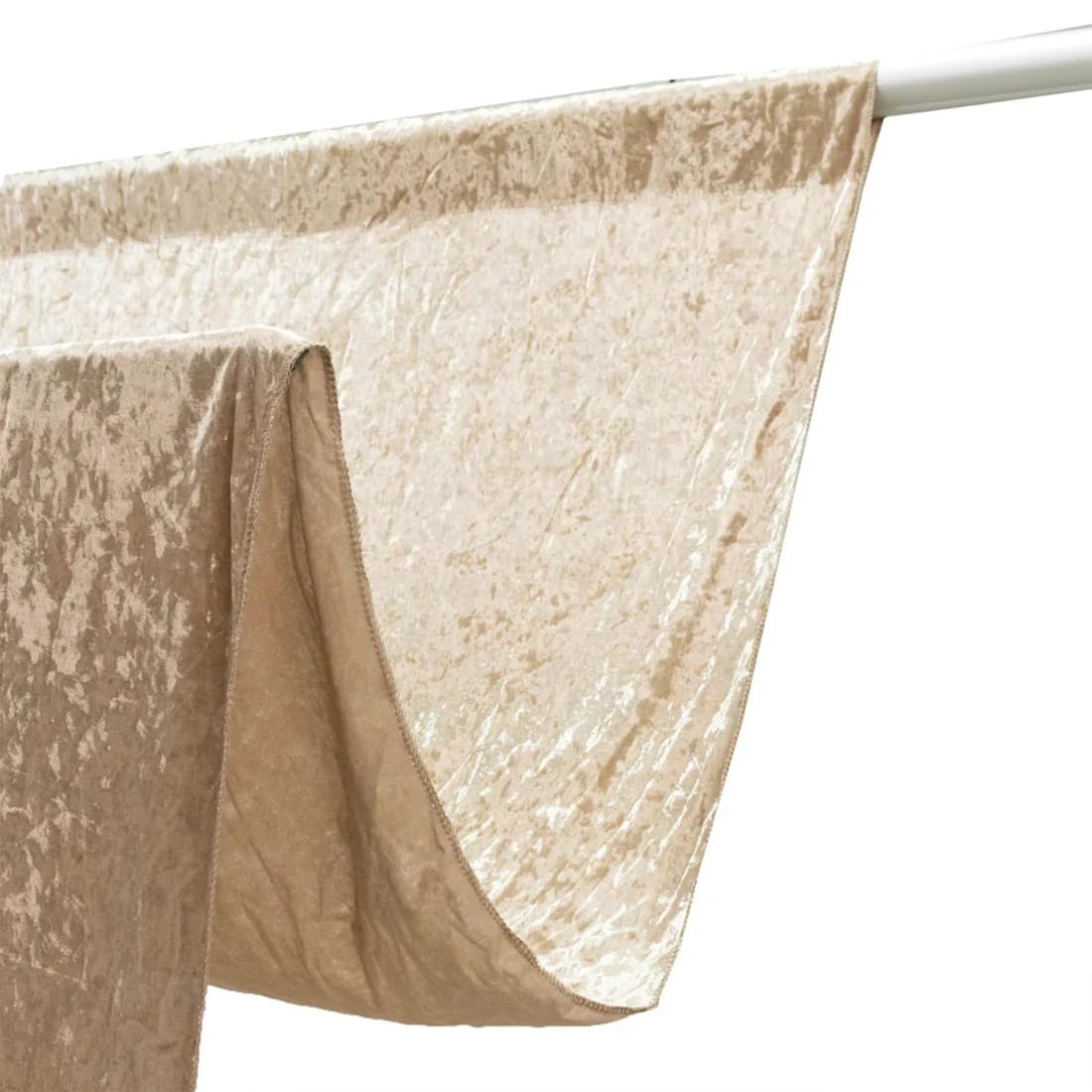5 feet x 16 feet Premium Crushed Velvet Backdrop Curtain with Rod Pocket