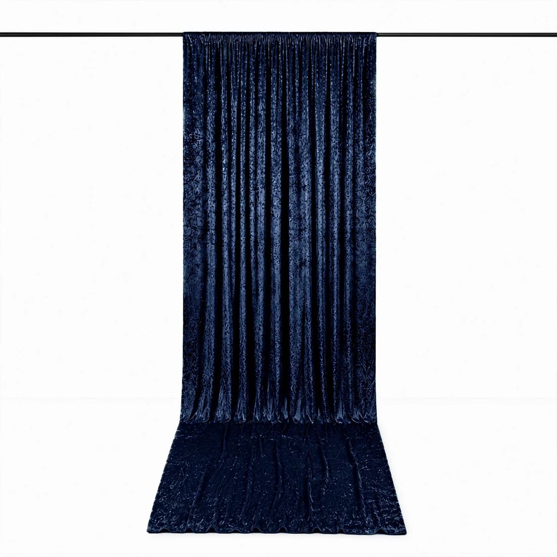 5 feet x 18 feet Premium Crushed Velvet Backdrop Curtain with Rod Pocket