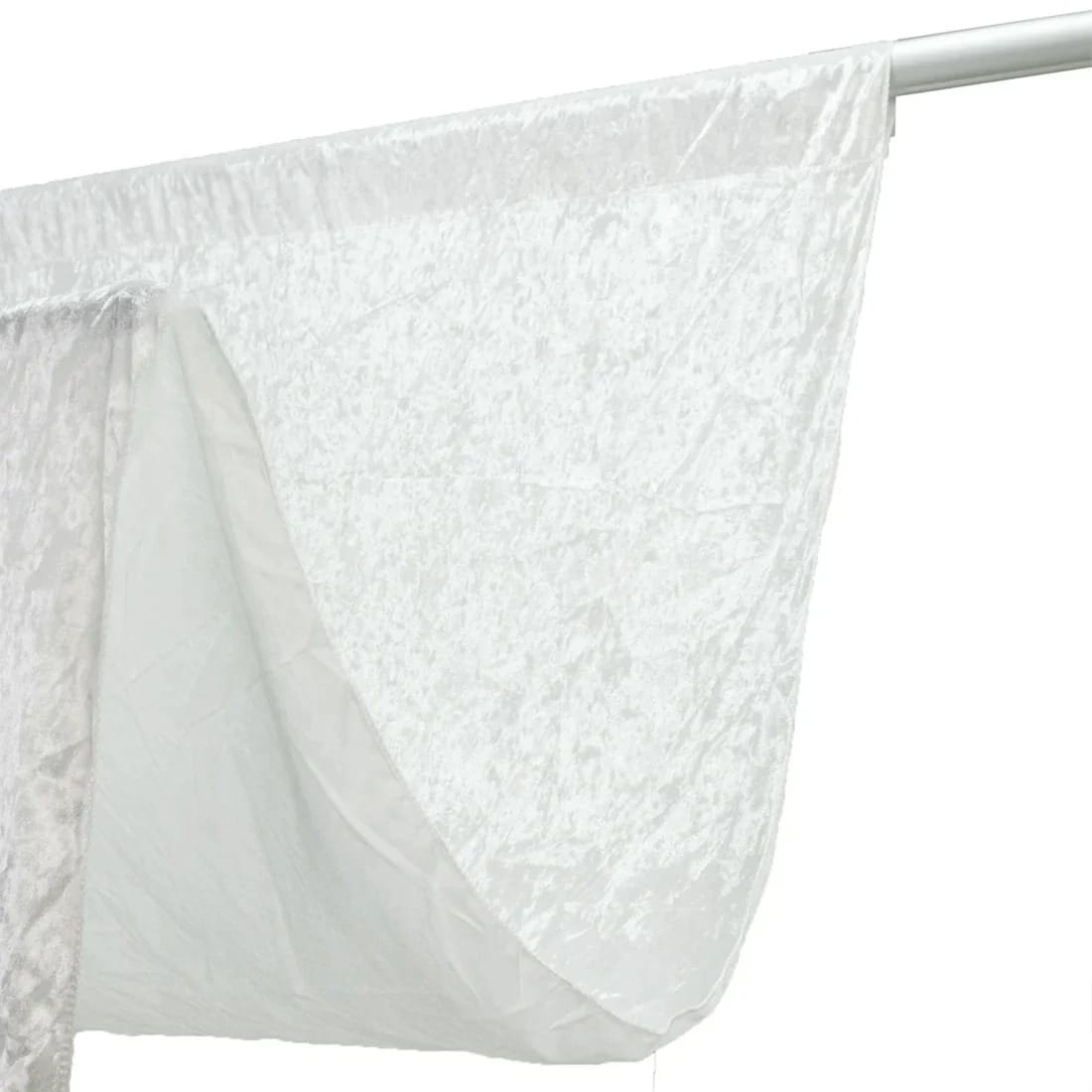 5 feet x 18 feet Premium Crushed Velvet Backdrop Curtain with Rod Pocket