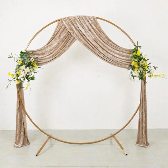 5 feet x 18 feet Premium Crushed Velvet Backdrop Curtain with Rod Pocket