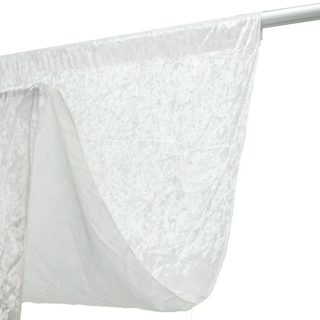 5 feet x 20 feet Premium Crushed Velvet Backdrop Curtain with Rod Pocket