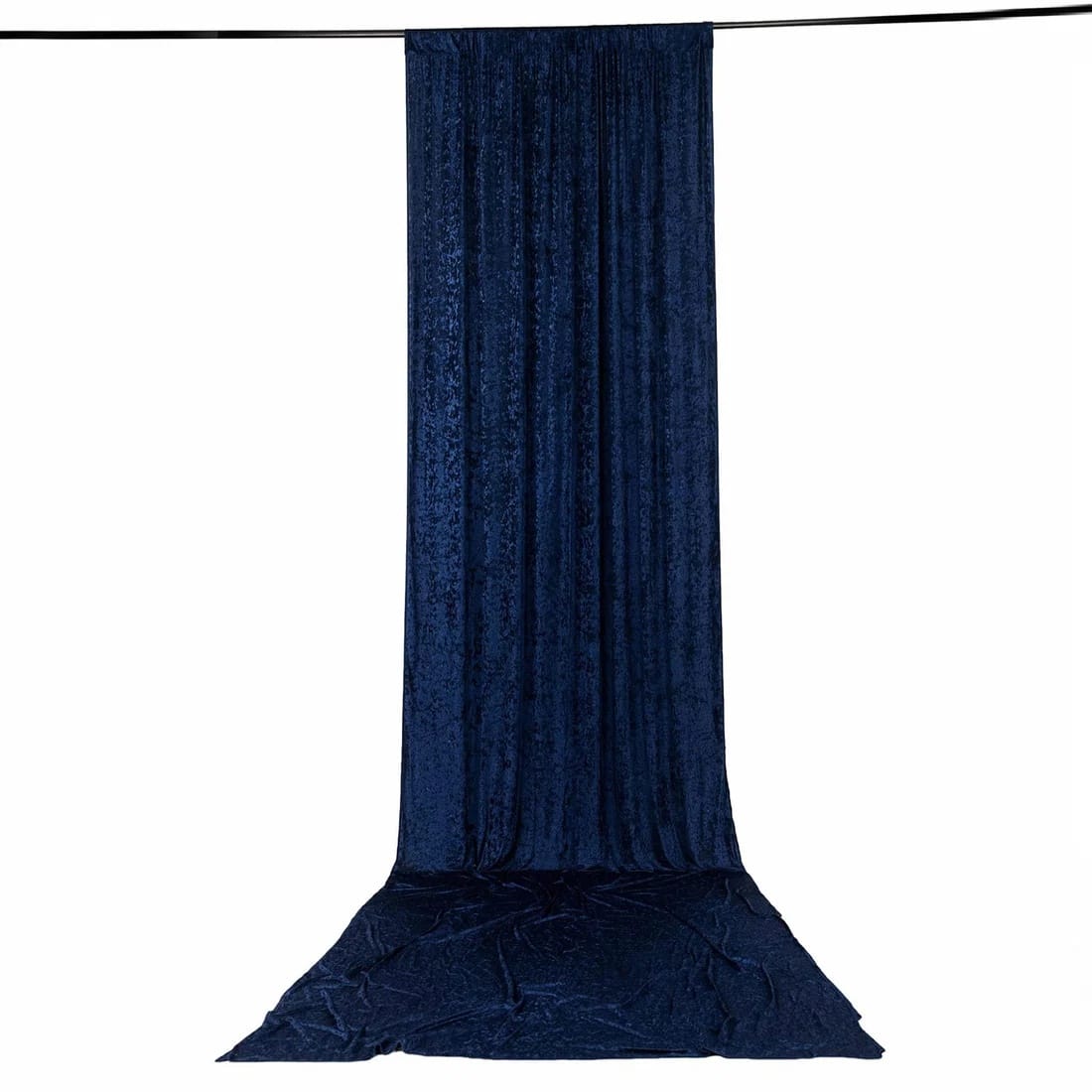 5 feet x 20 feet Premium Crushed Velvet Backdrop Curtain with Rod Pocket