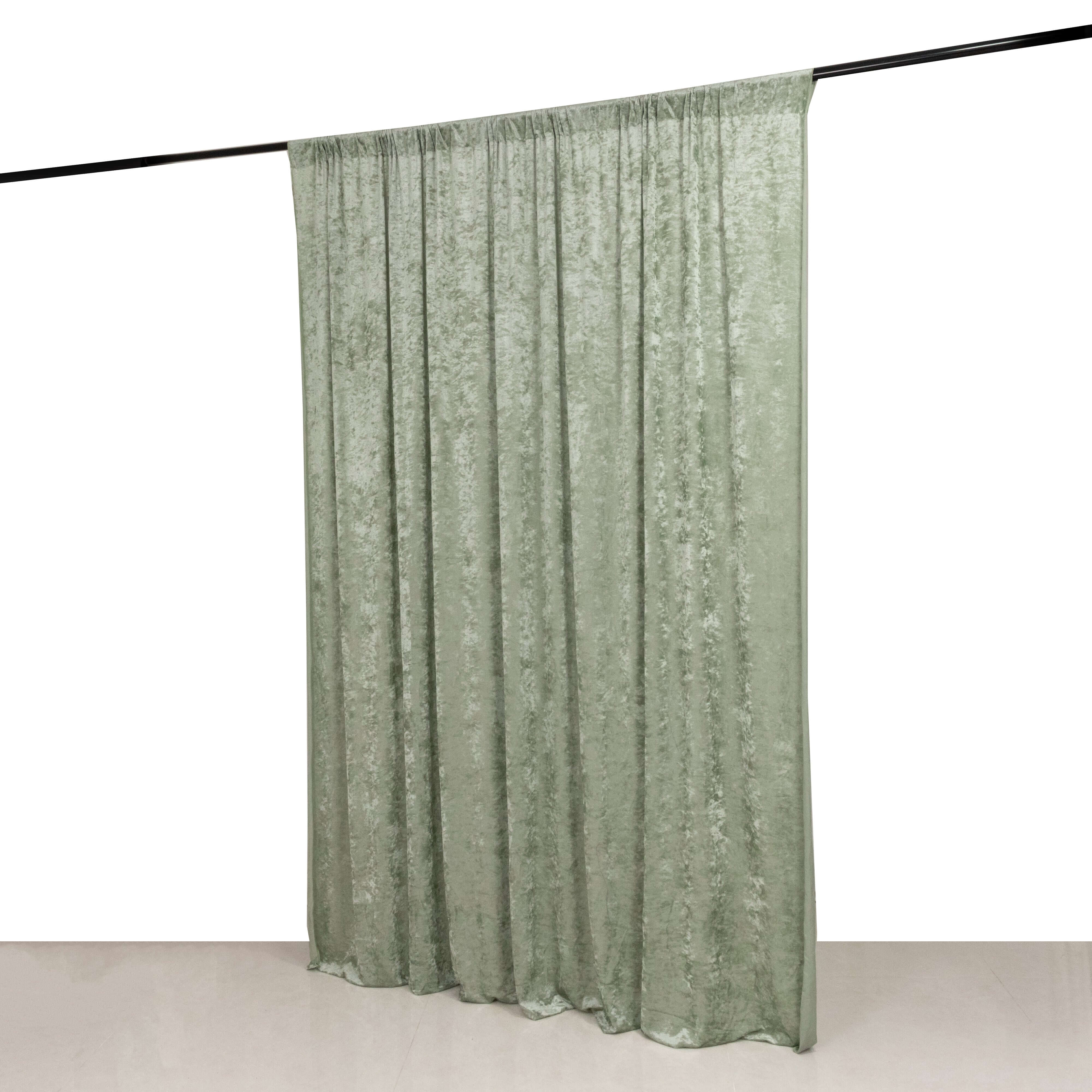 8 feet x 8 feet Velvet Backdrop Curtain