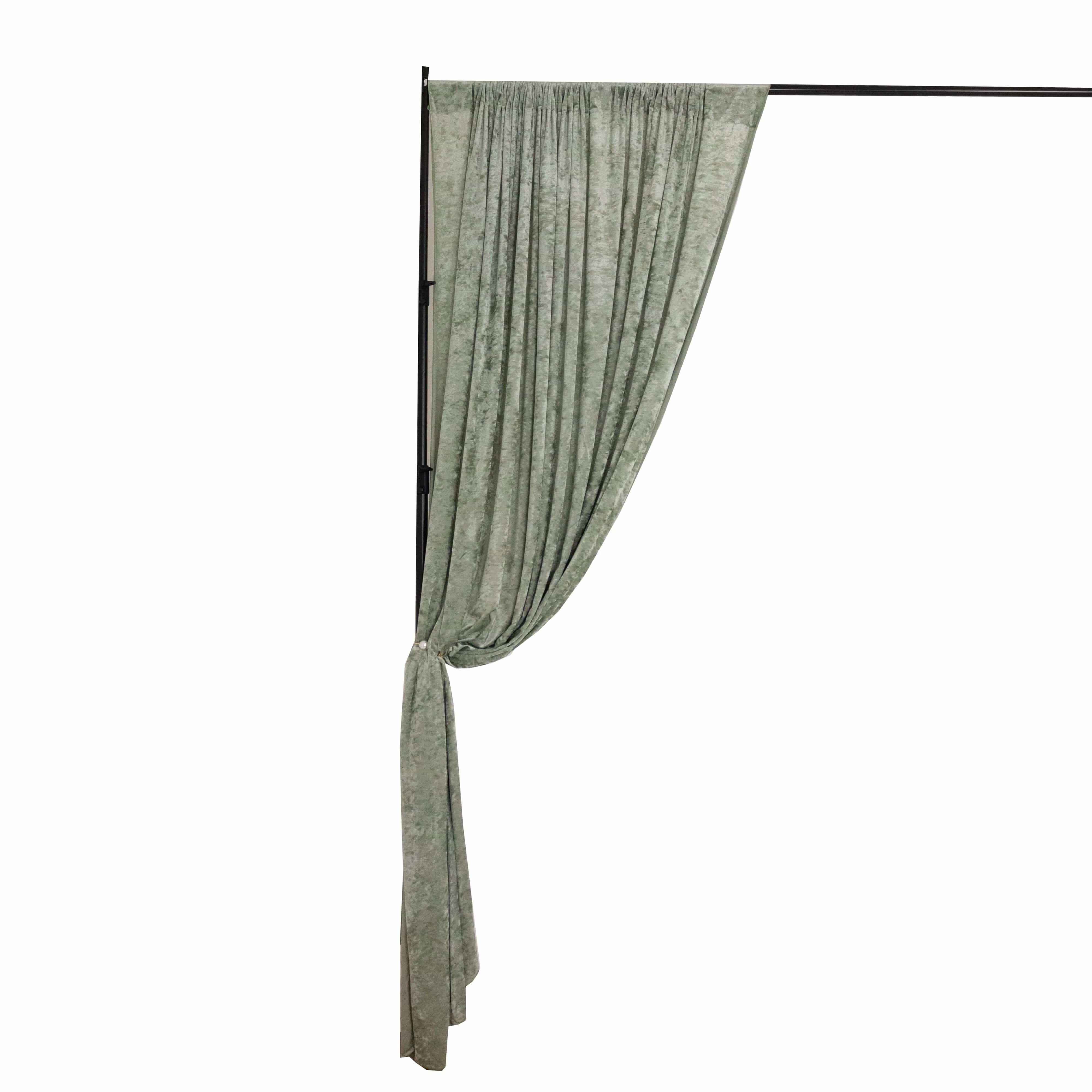 8 feet x 8 feet Velvet Backdrop Curtain