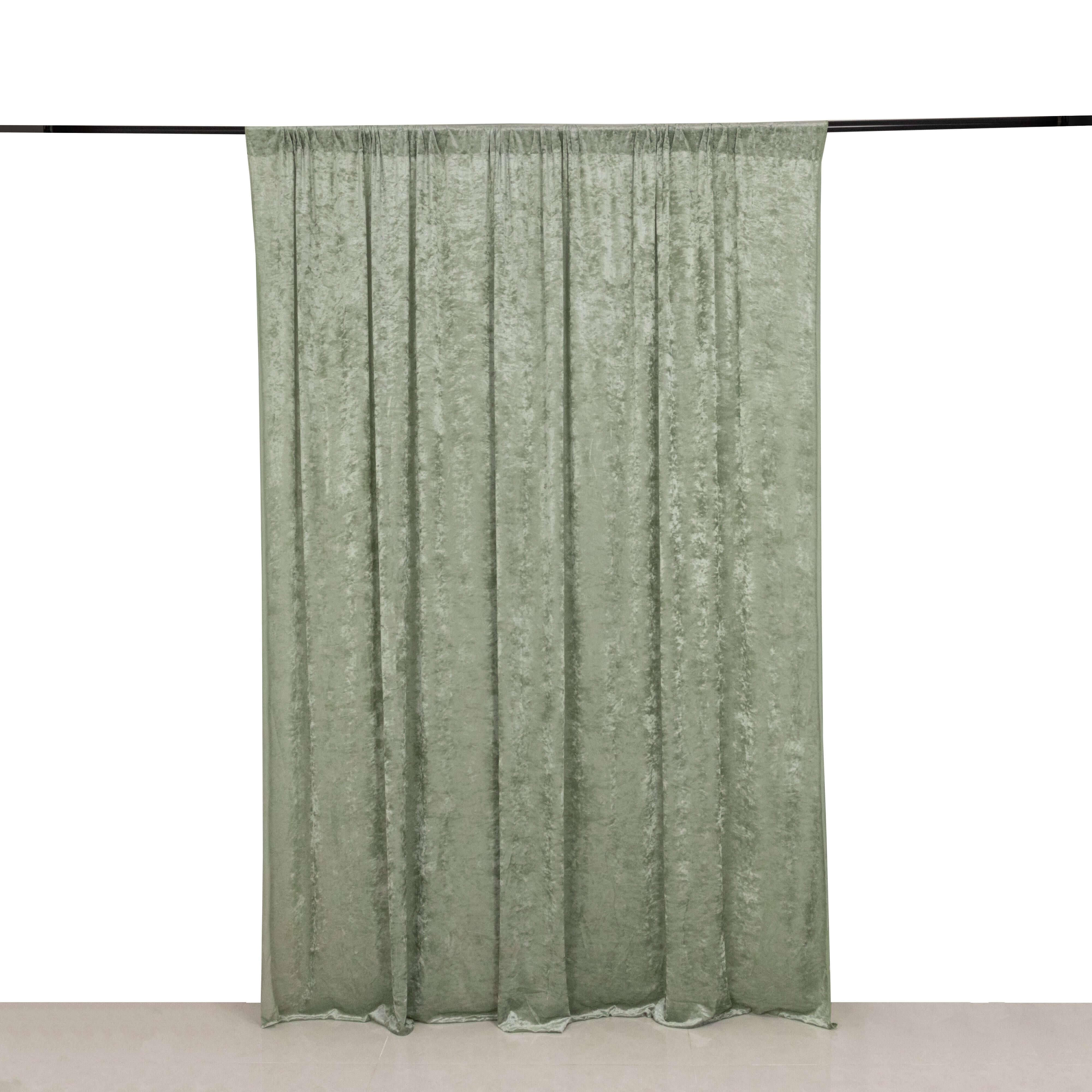 8 feet x 8 feet Velvet Backdrop Curtain
