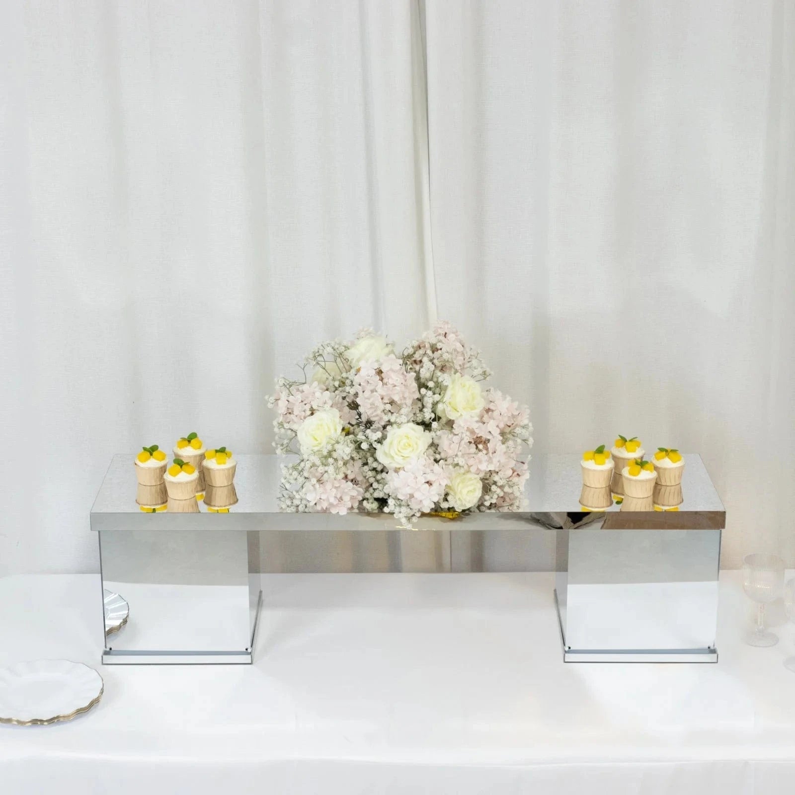 46x12 in Plexiglass Connector Plate for Rectangular Pedestal Stands