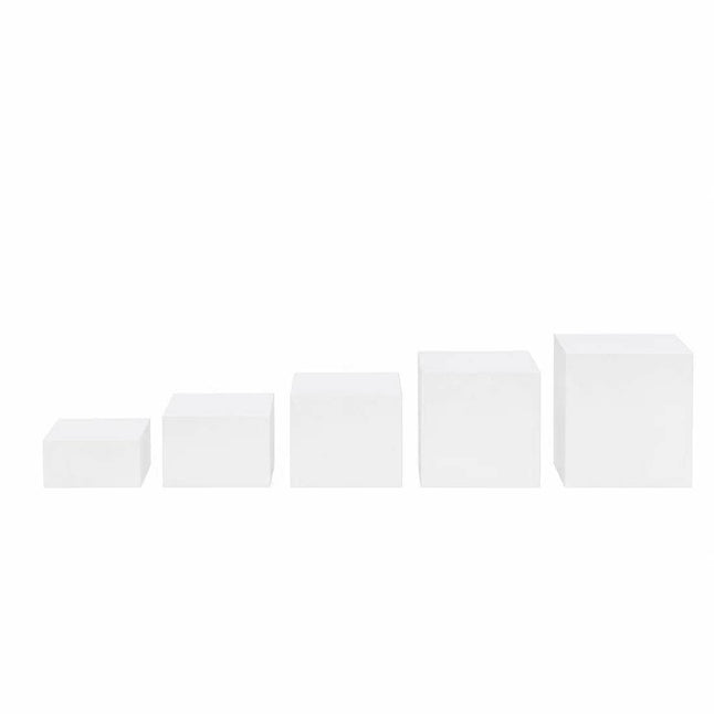 5 Acrylic Cake Risers Square Dessert Display Stands