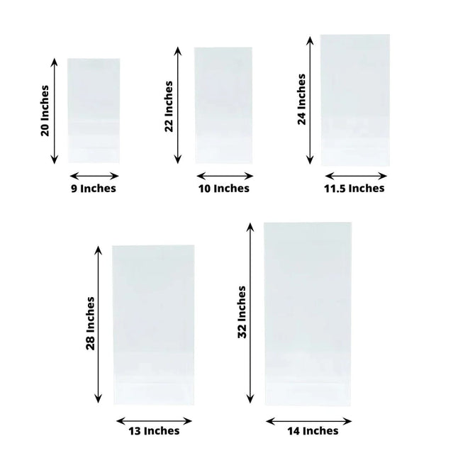 5 Clear Acrylic Rectangular Display Stands Pre-Assembled Pedestal Risers