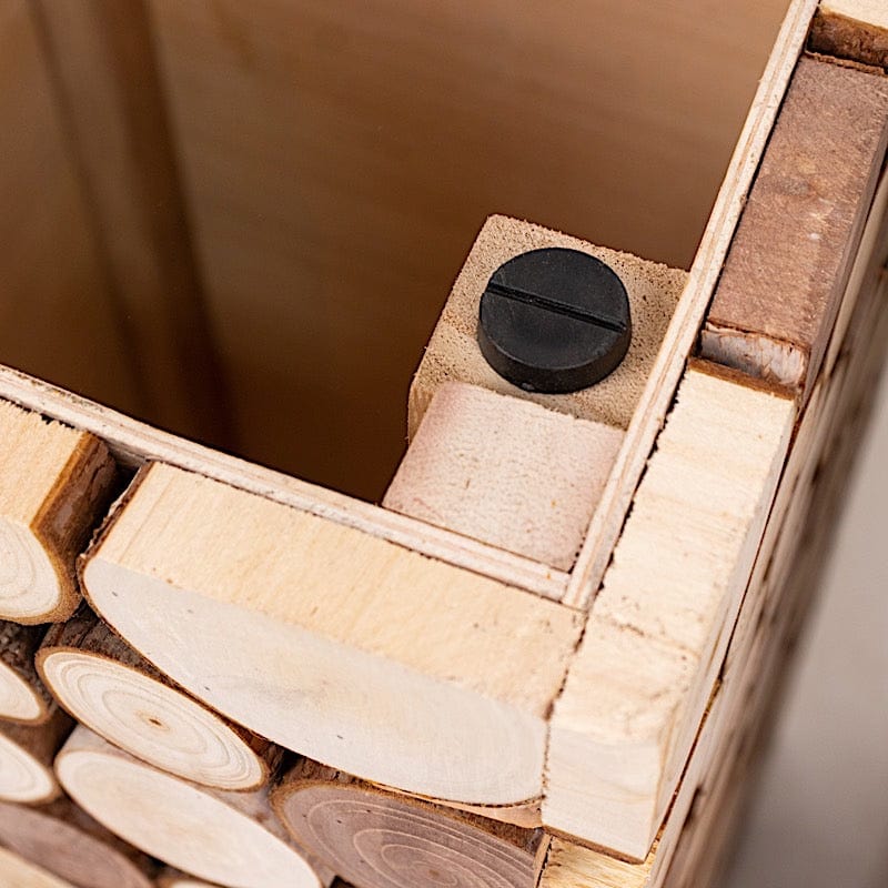 Natural Wooden Slices Pillar Prop Pedestal Stand