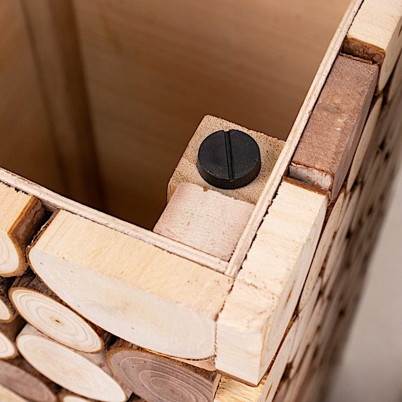 Natural Wooden Slices Pillar Prop Pedestal Stand