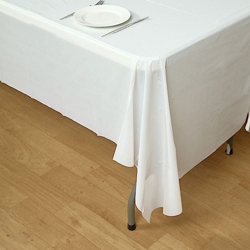 5 pcs 54x108 inch Disposable Plastic Table Covers Rectangular Tablecloths