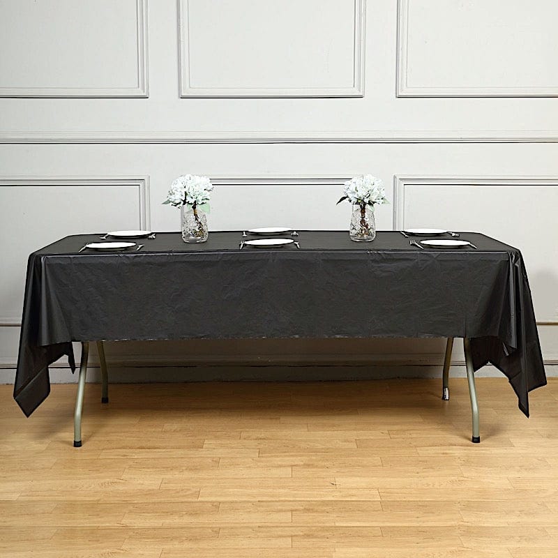 5 pcs 54x108 inch Disposable Plastic Table Covers Rectangular Tablecloths