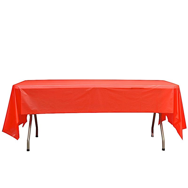 5 pcs 54x108 inch Disposable Plastic Table Covers Rectangular Tablecloths