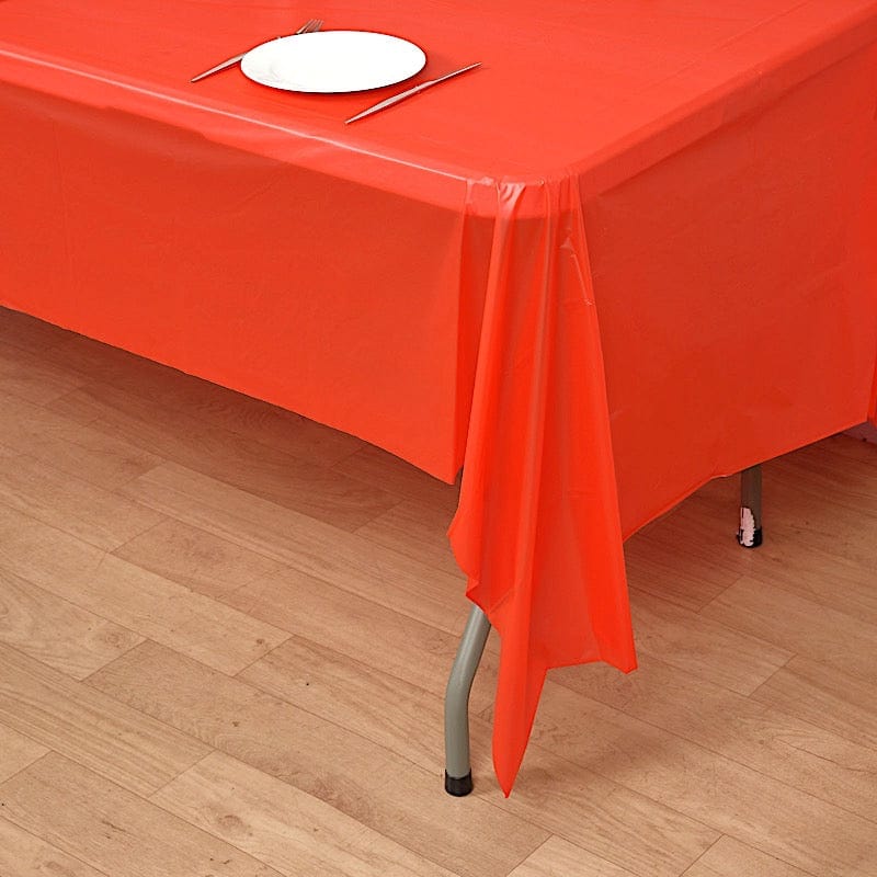 5 pcs 54x108 inch Disposable Plastic Table Covers Rectangular Tablecloths