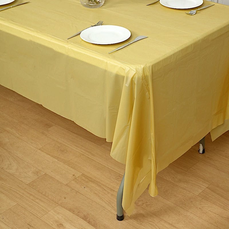 5 pcs 54x108 inch Disposable Plastic Table Covers Rectangular Tablecloths