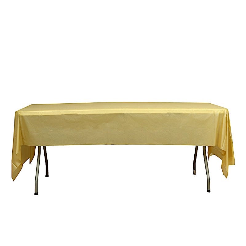 5 pcs 54x108 inch Disposable Plastic Table Covers Rectangular Tablecloths