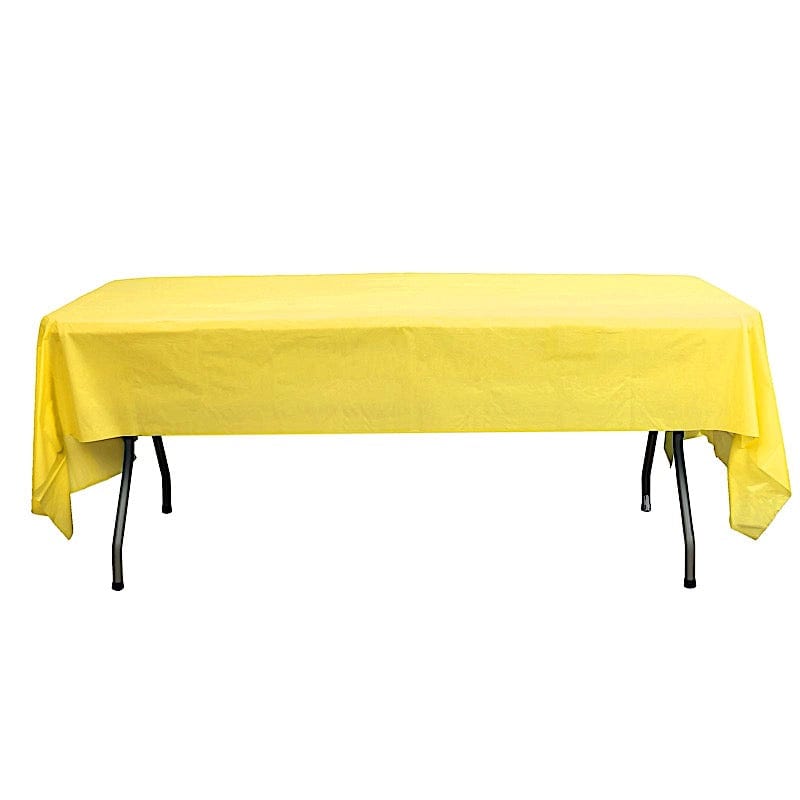 5 pcs 54x108 inch Disposable Plastic Table Covers Rectangular Tablecloths