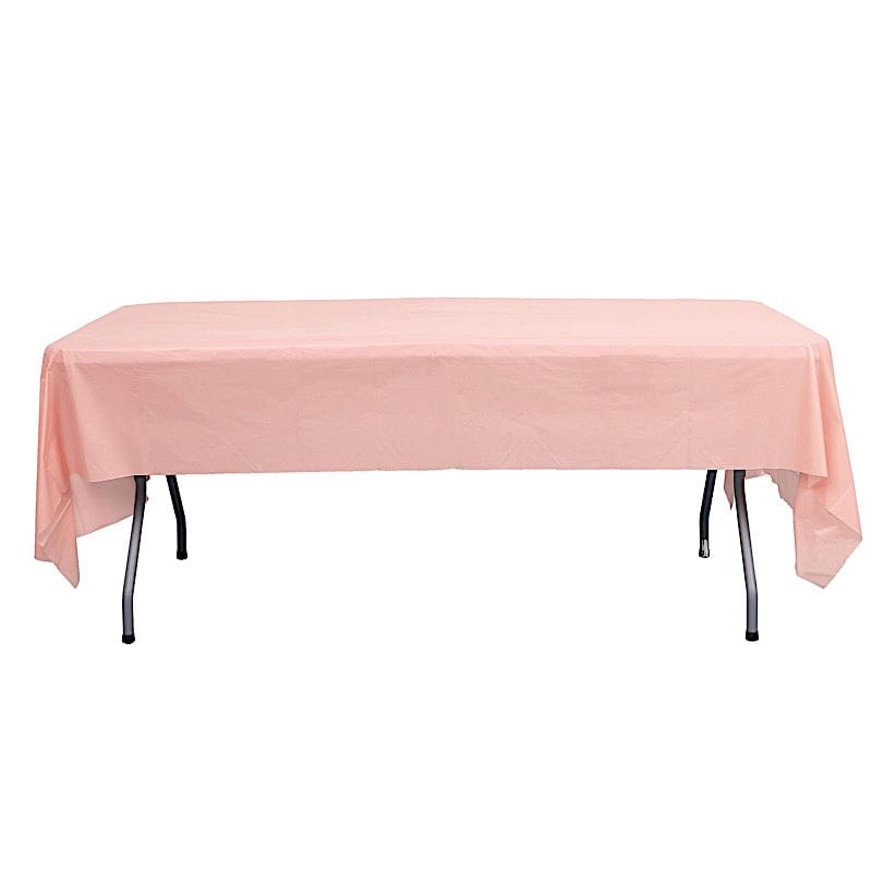 5 pcs 54x108 inch Disposable Plastic Table Covers Rectangular Tablecloths