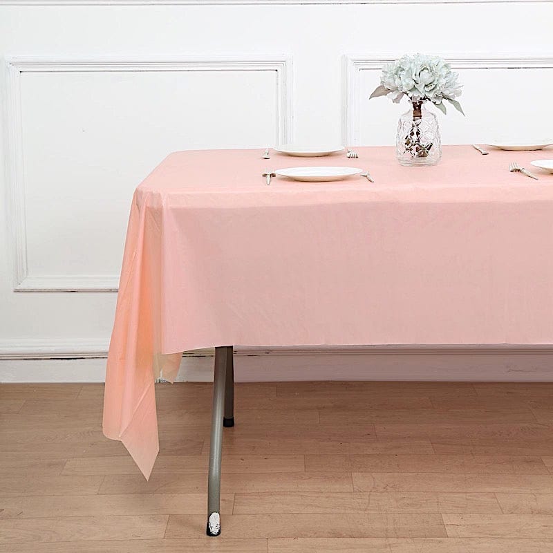 5 pcs 54x108 inch Disposable Plastic Table Covers Rectangular Tablecloths