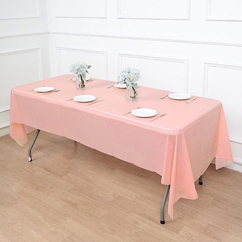 5 pcs 54x108 inch Disposable Plastic Table Covers Rectangular Tablecloths