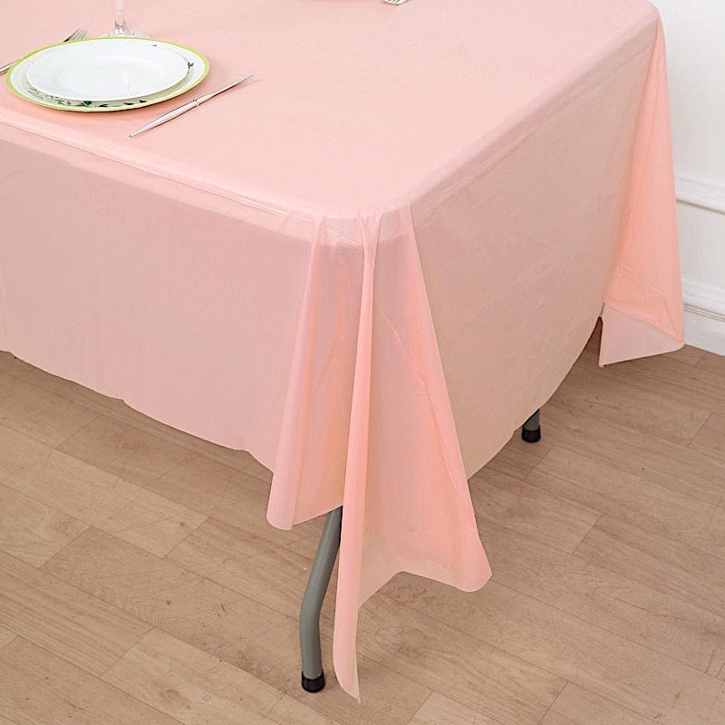 5 pcs 54x108 inch Disposable Plastic Table Covers Rectangular Tablecloths