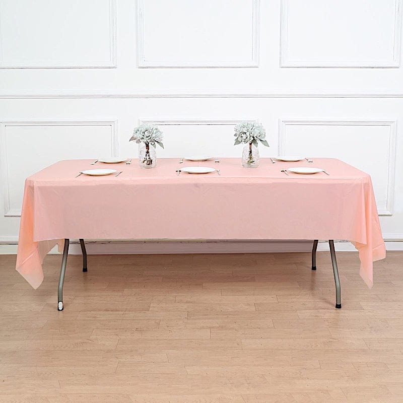 5 pcs 54x108 inch Disposable Plastic Table Covers Rectangular Tablecloths