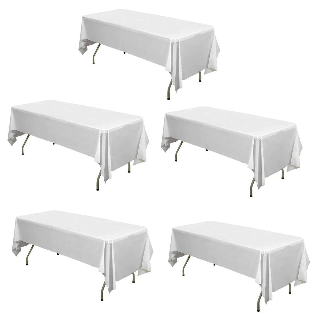 Moukeren 16 Pack Plastic Tablecloths Bulk 54 X 108 Inch Disposable Rectangle Table