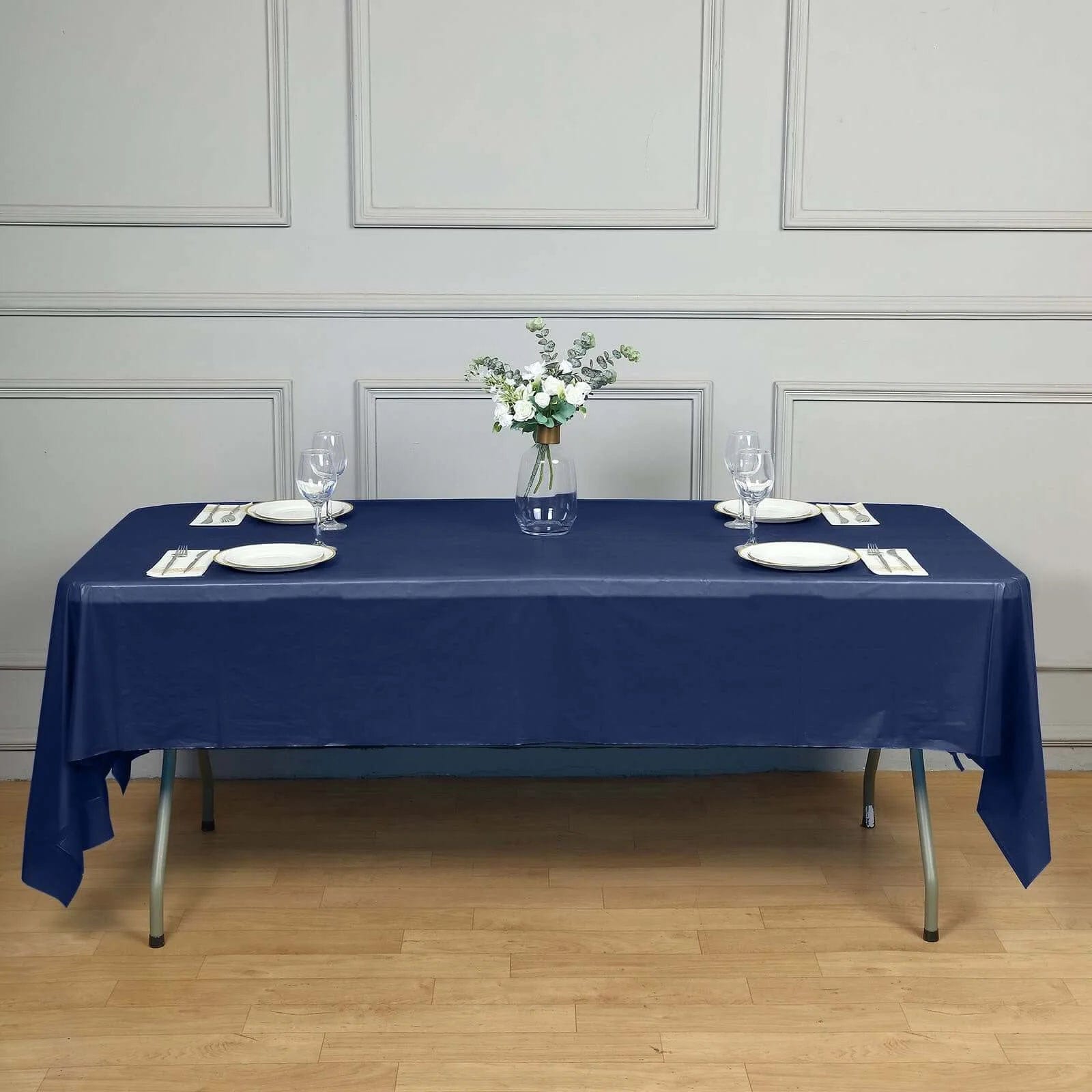 5 pcs 54x108 inch Disposable Plastic Table Covers Rectangular Tablecloths