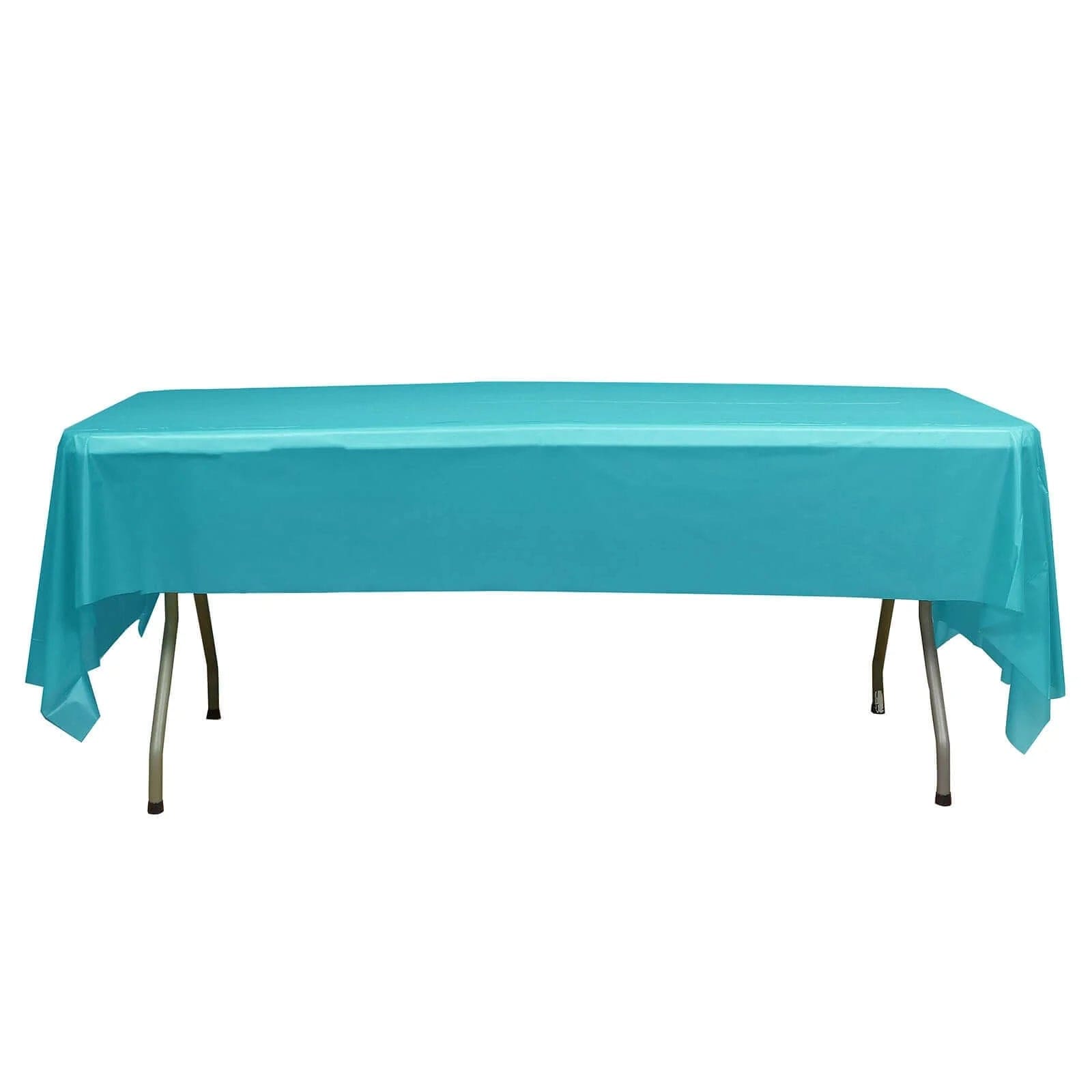 5 pcs 54x108 inch Disposable Plastic Table Covers Rectangular Tablecloths