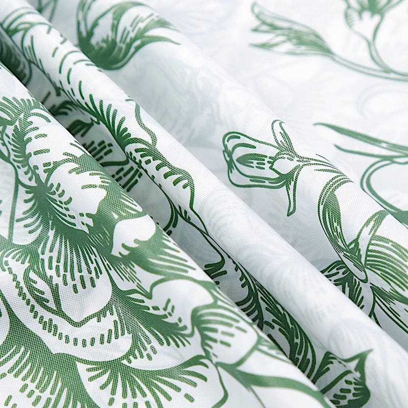5 White 54x108 in Rectangular PVC Waterproof Disposable Tablecloths French Toile Pattern