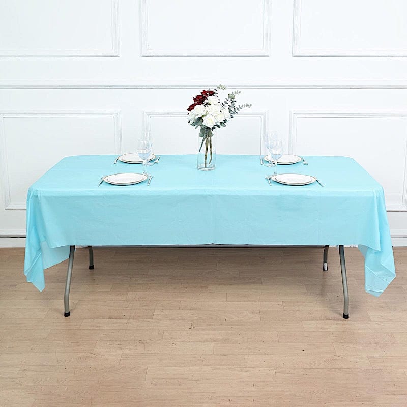 54x108 inch Disposable Plastic Table Cover Rectangular Tablecloth