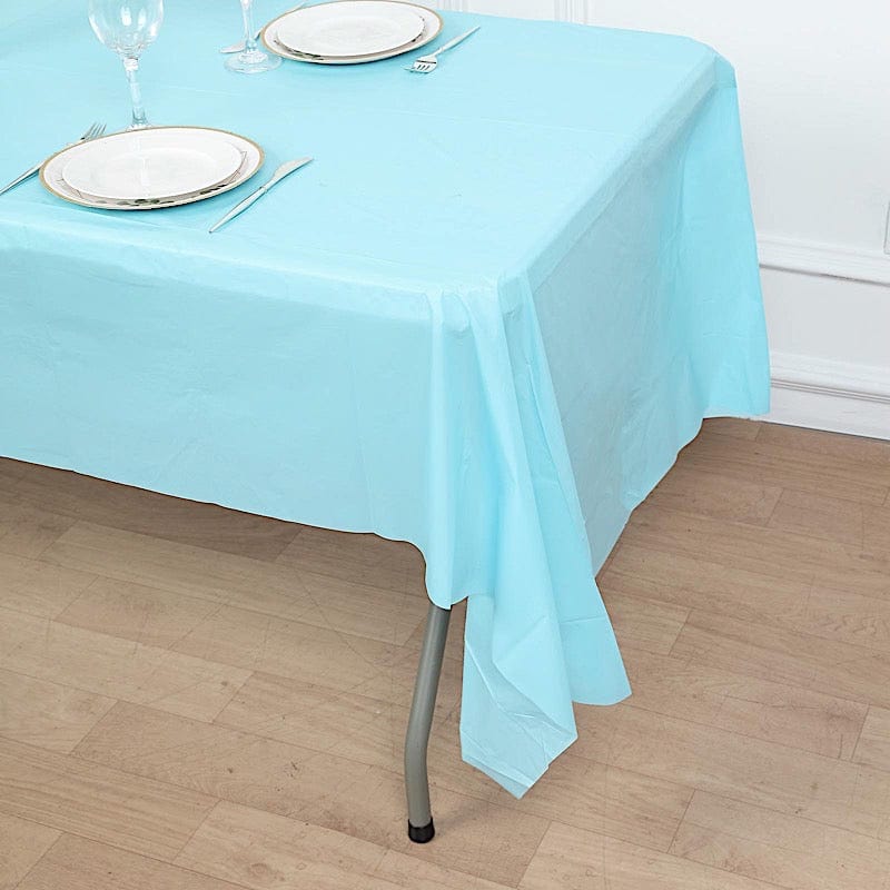 54x108 inch Disposable Plastic Table Cover Rectangular Tablecloth