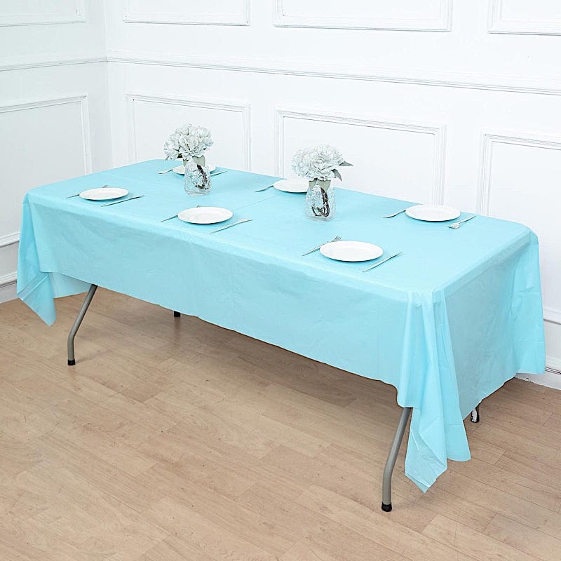 54x108 inch Disposable Plastic Table Cover Rectangular Tablecloth