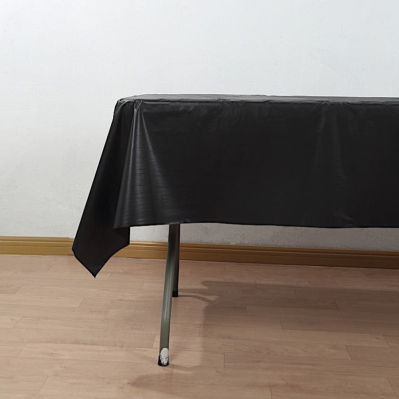 54x3600 in Disposable Plastic Table Cover Roll in a Cut-to-Size Box