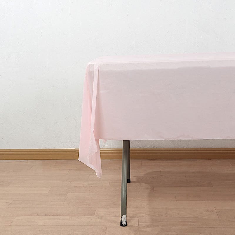 54x3600 in Disposable Plastic Table Cover Roll in a Cut-to-Size Box