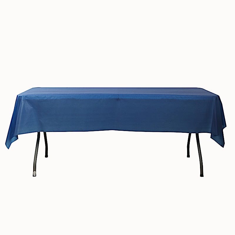 54x3600 in Disposable Plastic Table Cover Roll in a Cut-to-Size Box