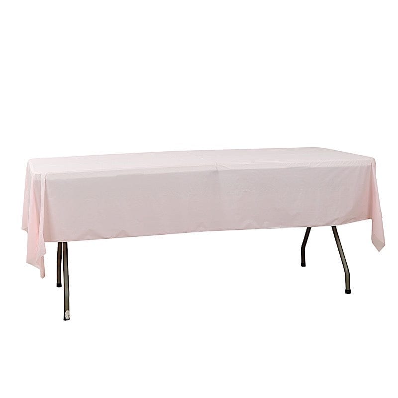 54x3600 in Disposable Plastic Table Cover Roll in a Cut-to-Size Box