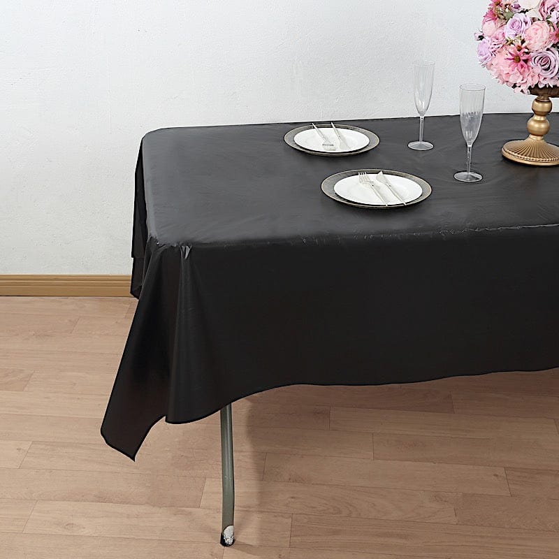 54x3600 in Disposable Plastic Table Cover Roll in a Cut-to-Size Box