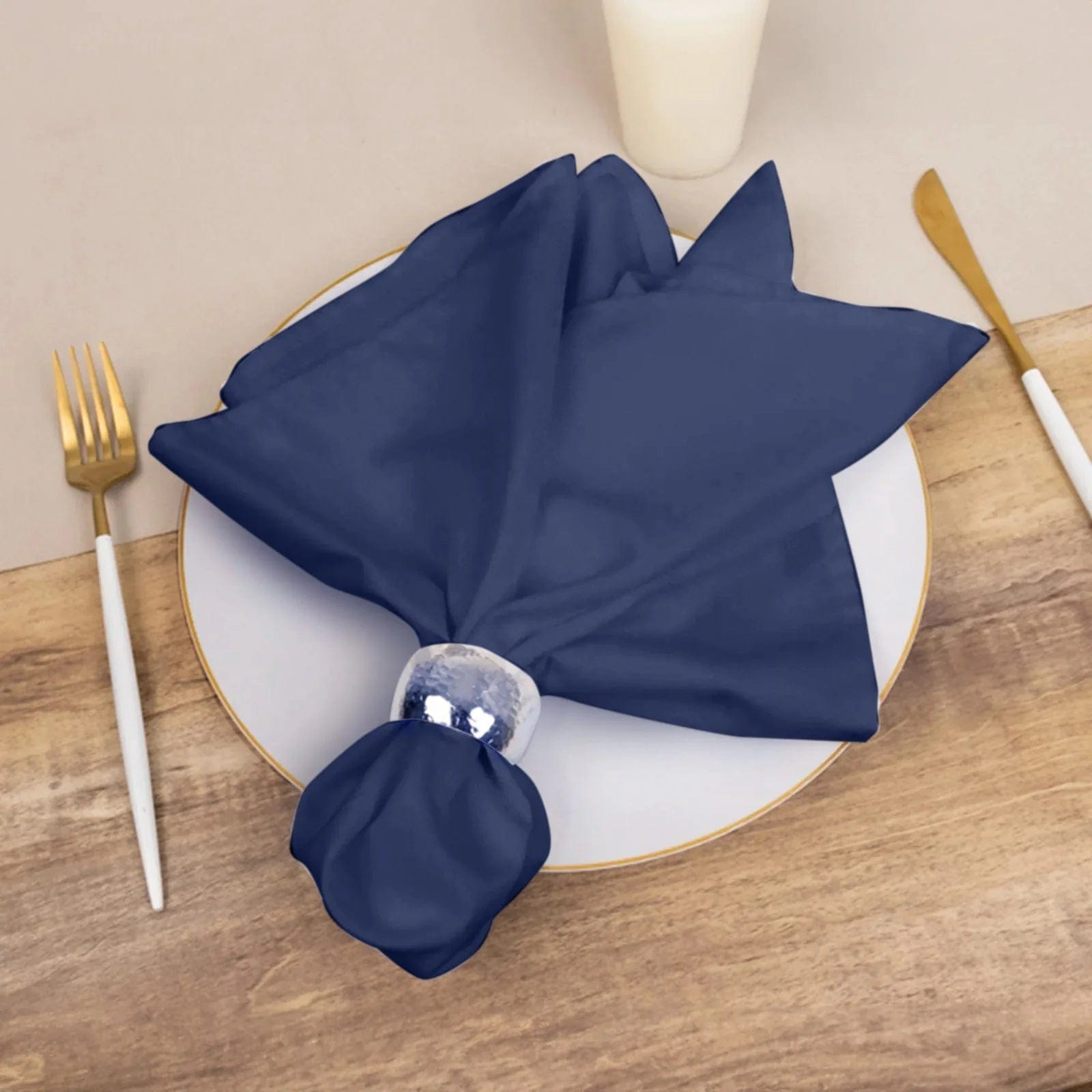 5 Cotton Blend 20x20 in Square Dinner Table Napkins
