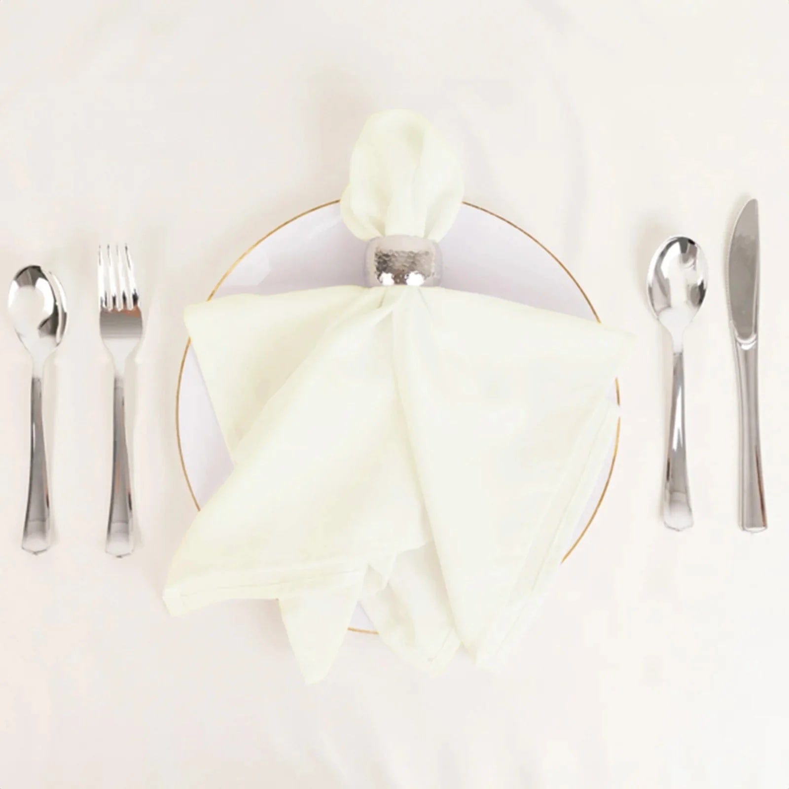 5 Cotton Blend 20x20 in Square Dinner Table Napkins