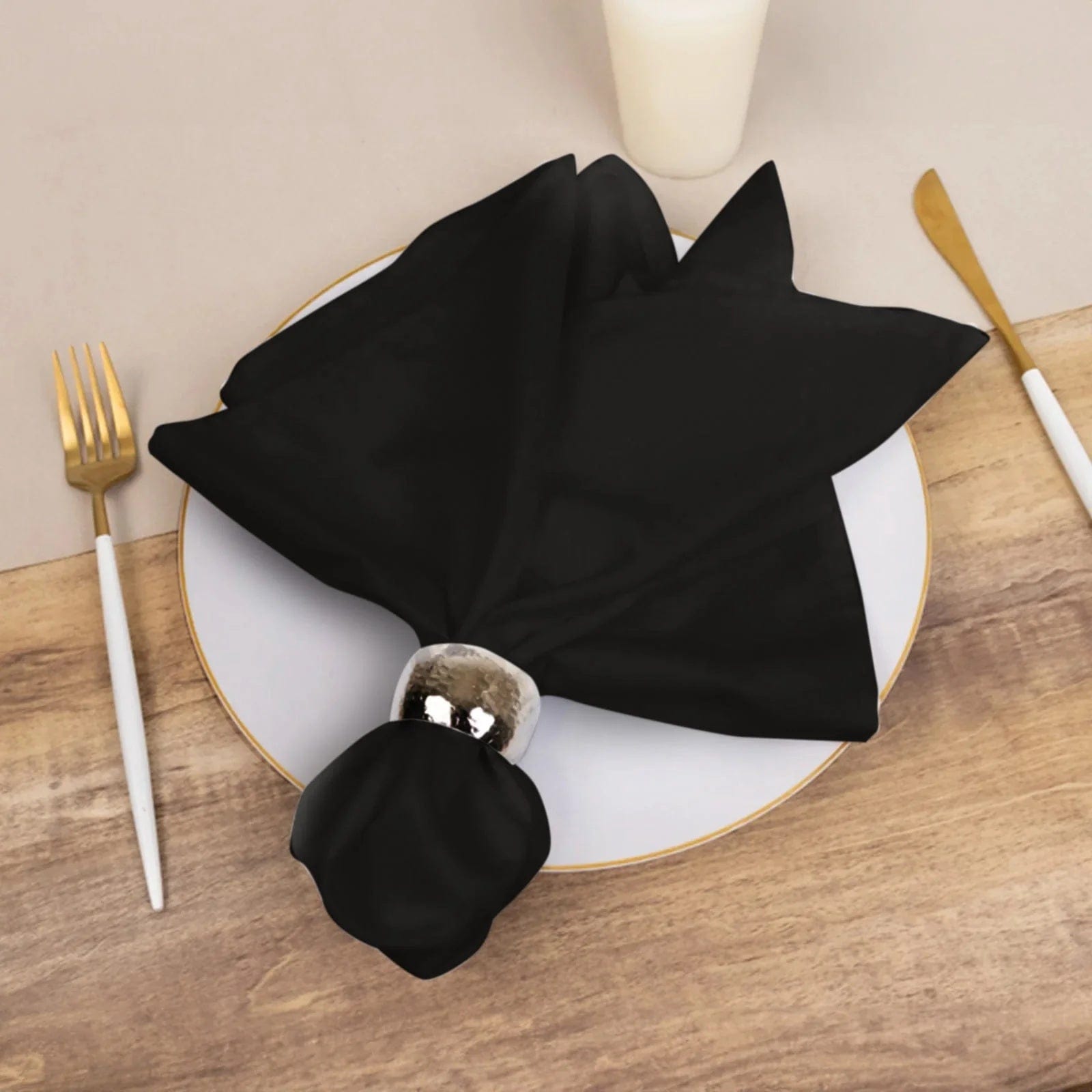 5 Cotton Blend 20x20 in Square Dinner Table Napkins