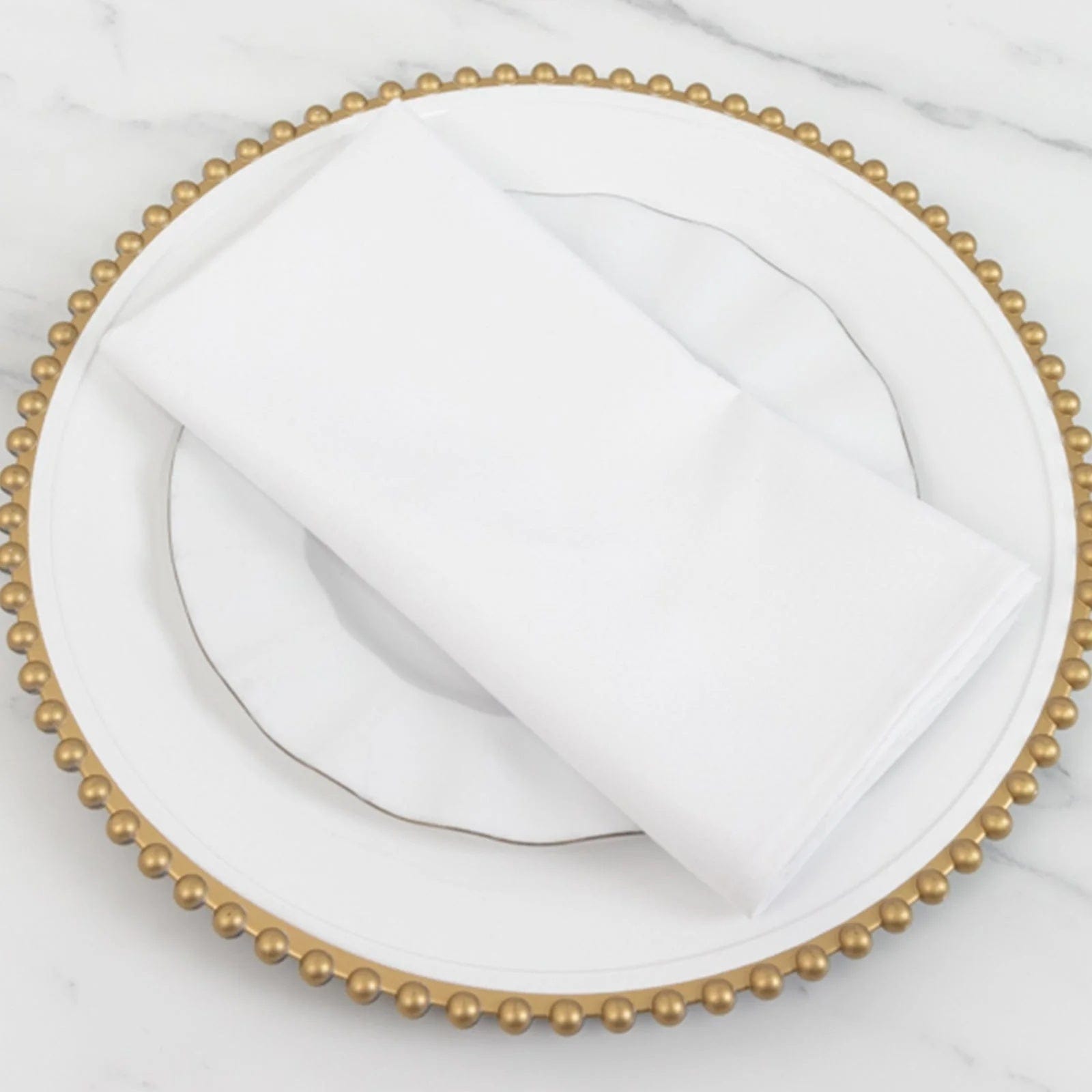 5 Cotton Blend 20x20 in Square Dinner Table Napkins