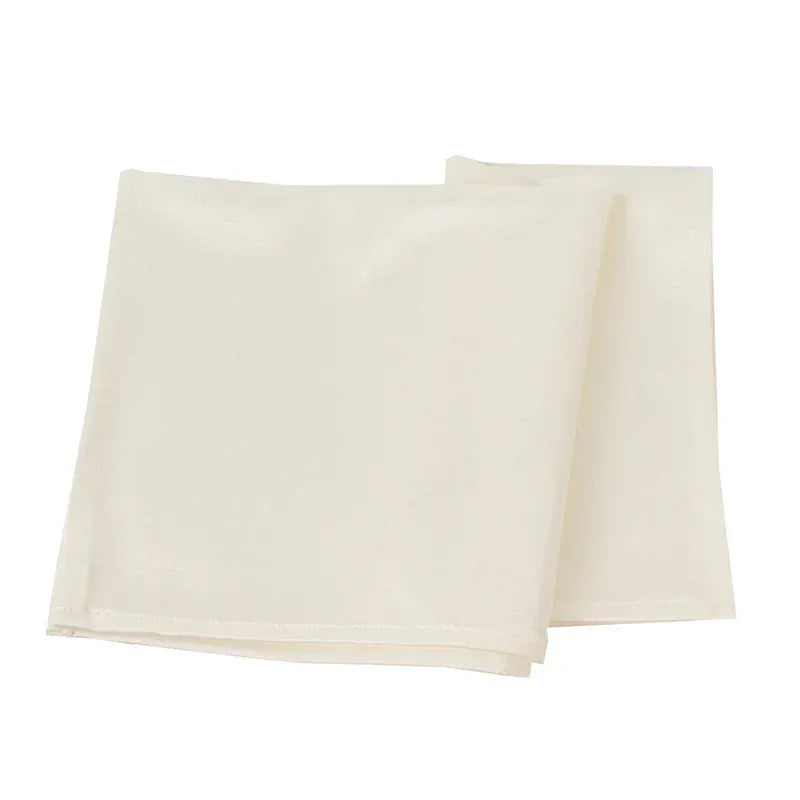 5 Pack 17x17 in Shimmer Scuba Wrinkle-Free Reusable Lustrous Napkins